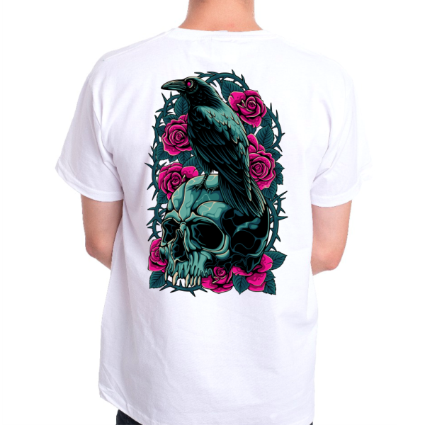 Тениска с цветен принт RAVEN Тениска с цветен принт RAVEN